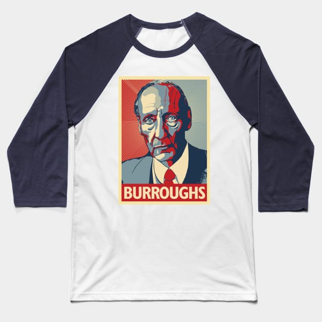 WILLIAM BURROUGHS Baseball T-Shirt by The Jung Ones